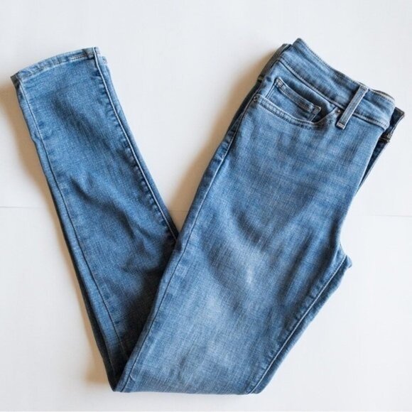 Levi's Strauss 711 Skinny Filiform Blue Jeans Size 27 Skinny Leg, Mid-Rise, - Picture 7 of 10